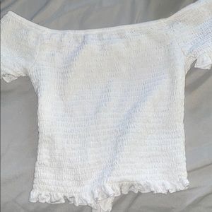 White Off the Shoulder Top